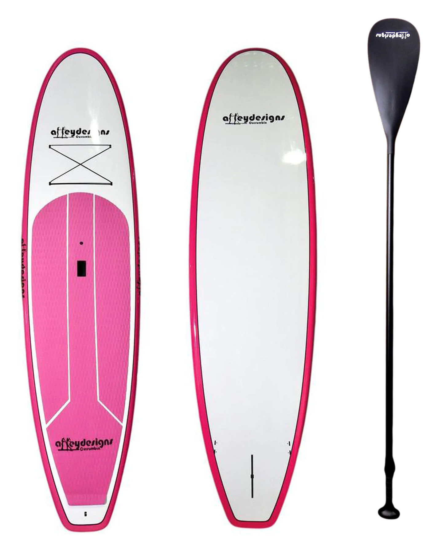 SPECIAL 10’6”x 32” Pink And White Family SUP with Free Paddle $699