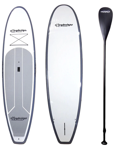 SPECIAL 10’6” x 32” Grey & White Family SUP Free Paddle $699